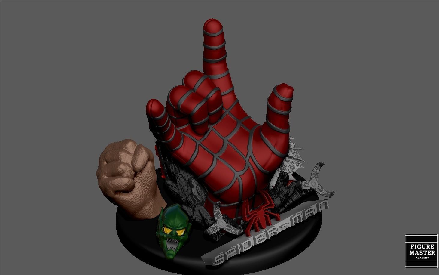 SPIDERMAN TOBEY MCGUIRE HAND  PS4 PS5 CONTROLLER HOLDER 3D print model_16
