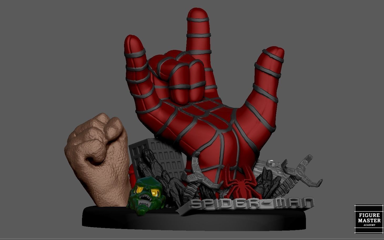 SPIDERMAN TOBEY MCGUIRE HAND  PS4 PS5 CONTROLLER HOLDER 3D print model_10