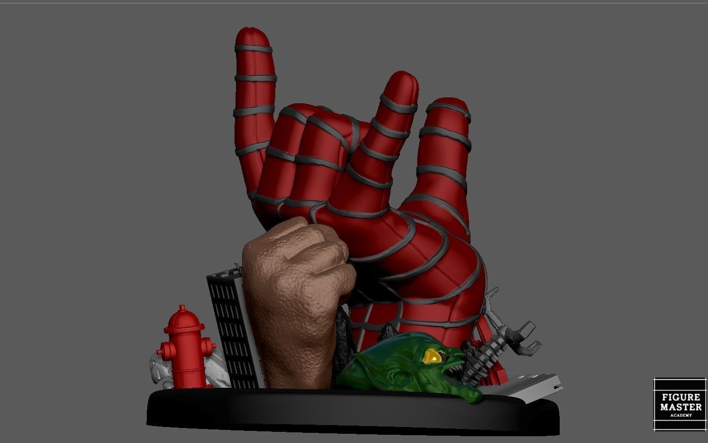 SPIDERMAN TOBEY MCGUIRE HAND  PS4 PS5 CONTROLLER HOLDER 3D print model_12