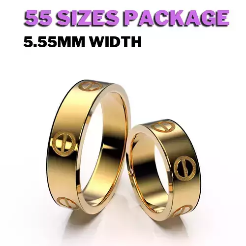 LOVE Wedding ring bands package of total 40 ring sizes