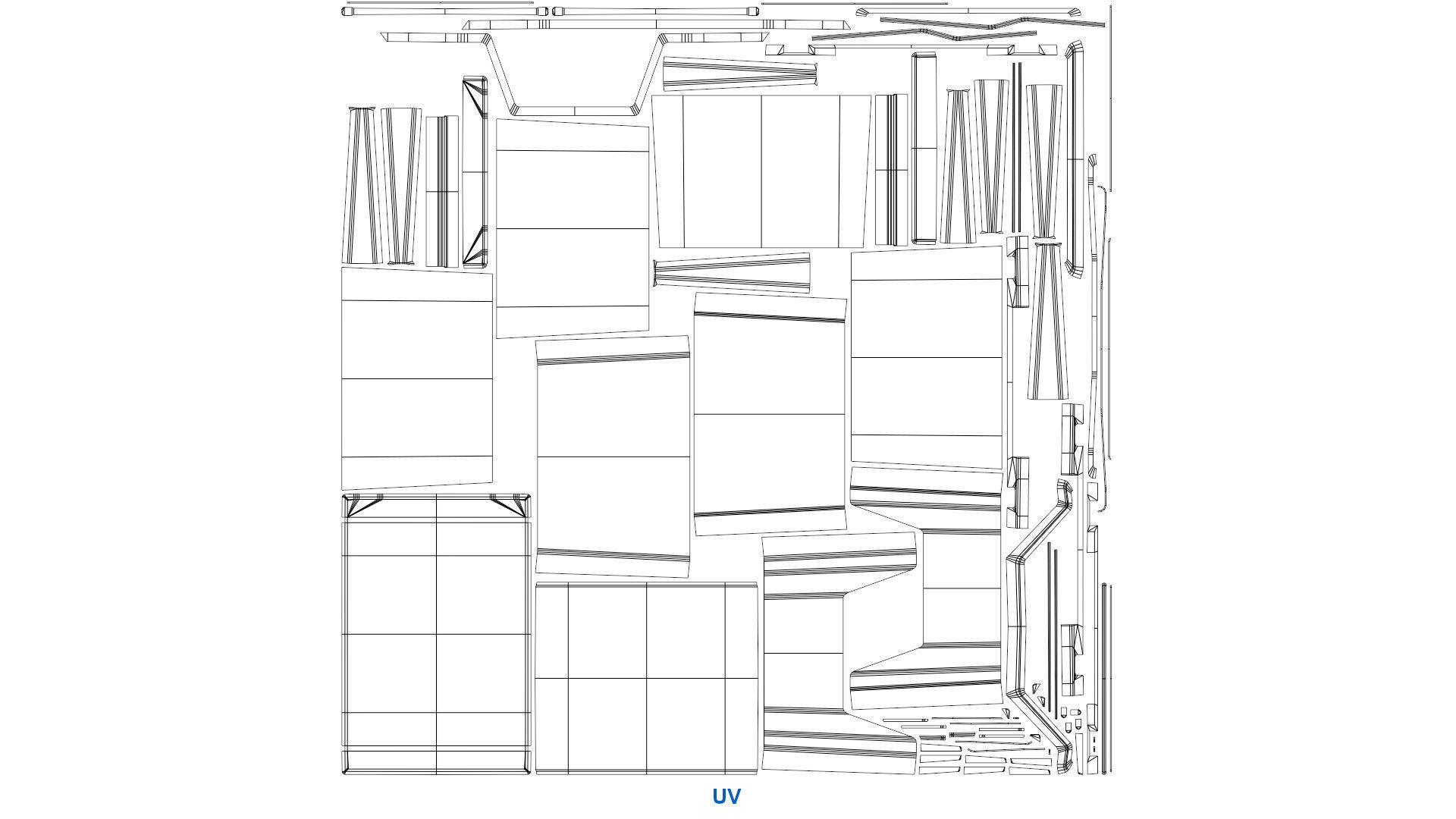 Storage Bin 1B Low-poly 3D model_10