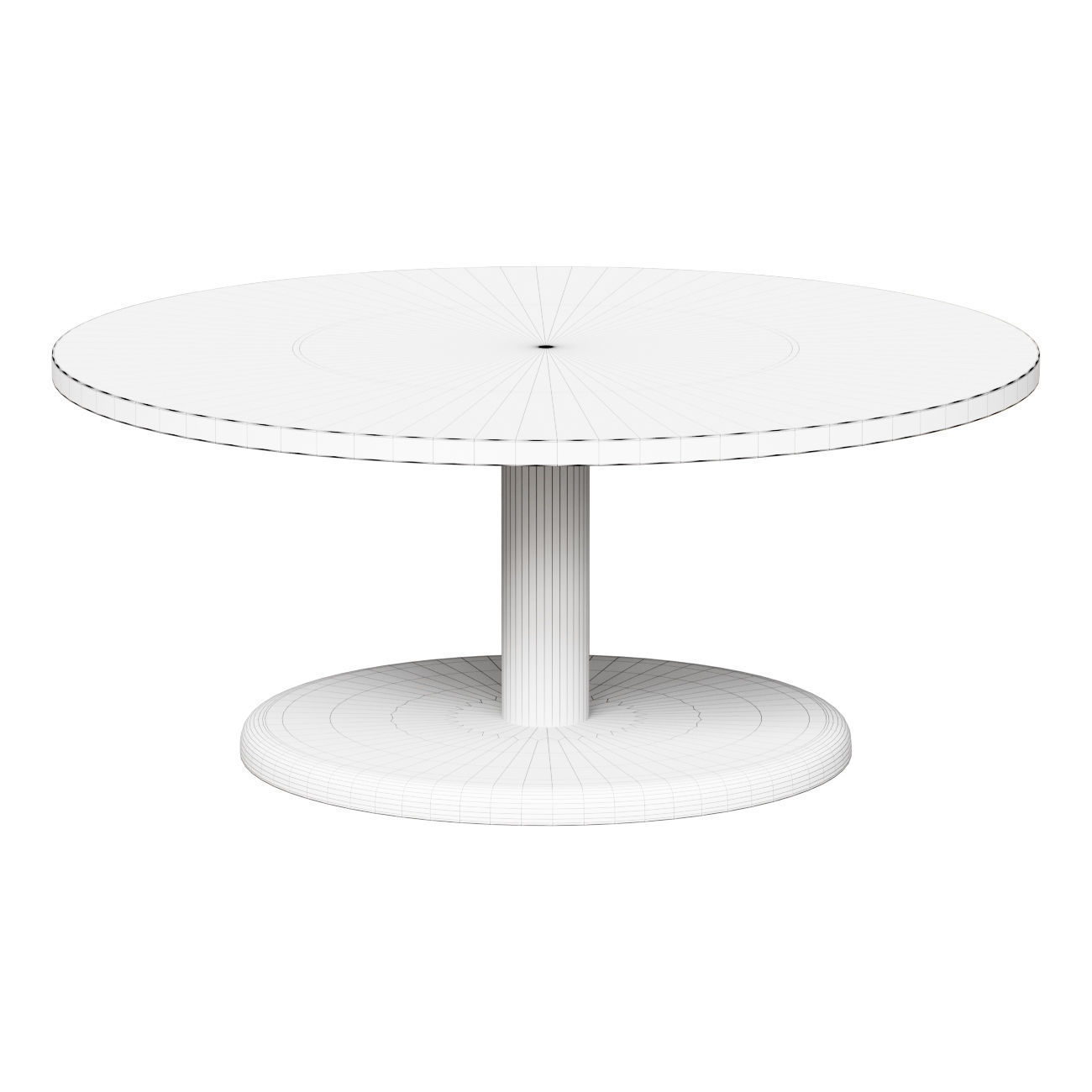 Pon 1295 Coffee Table - Oak Soap 3D model_1