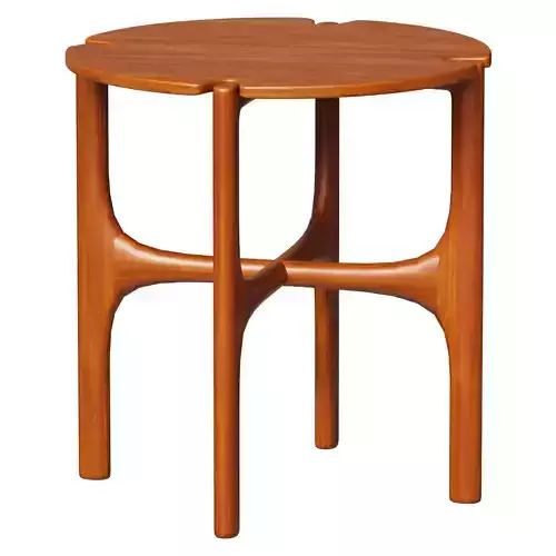 PI 35005 Side Table - Mahogany Dark Brown Varnished 3D model