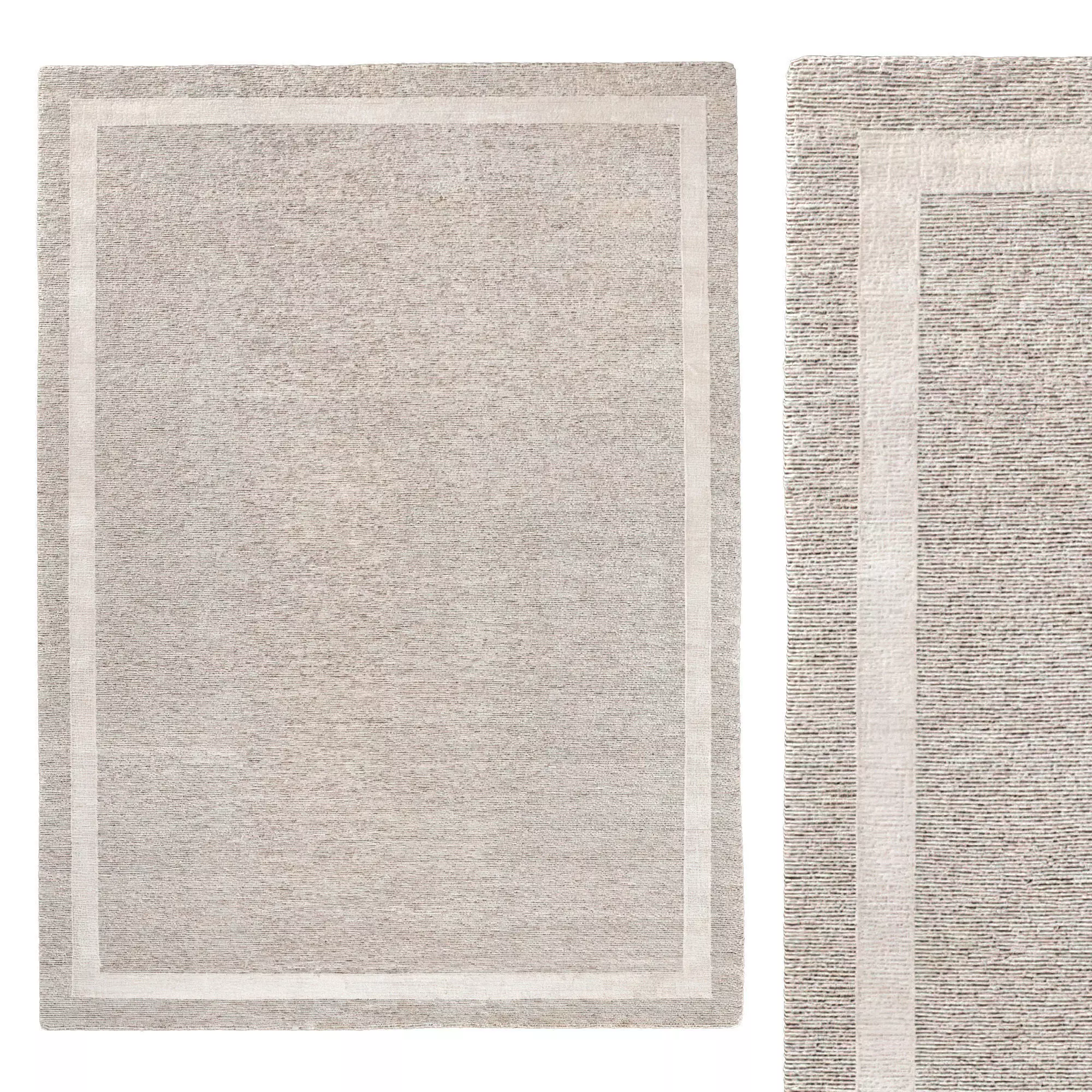 KERES SILK WOOL RUG sand camel 3D model_0