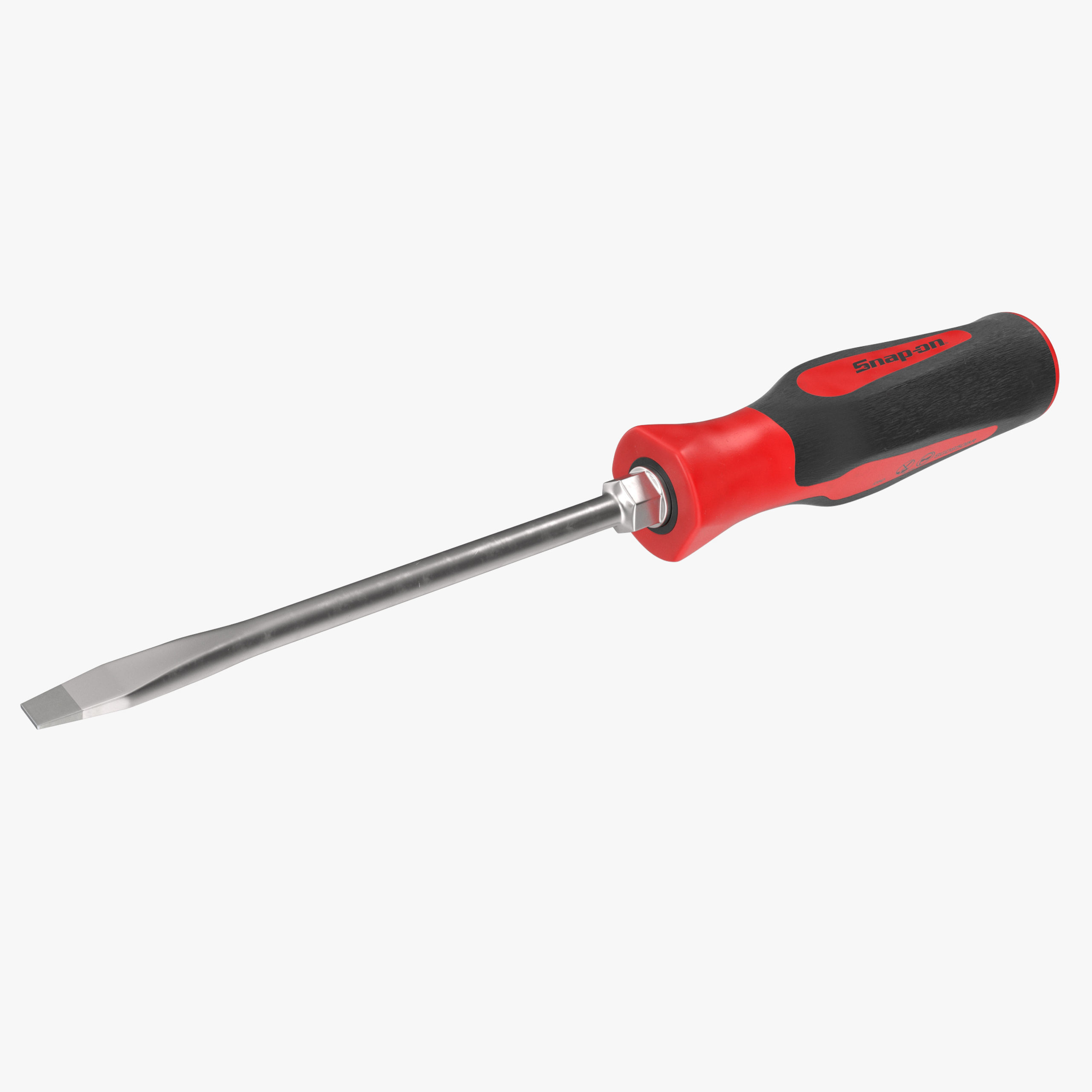 Flat Tip 050 Instinct Soft Grip Red Screwdriver SGD2BR Low-poly 3D model_19