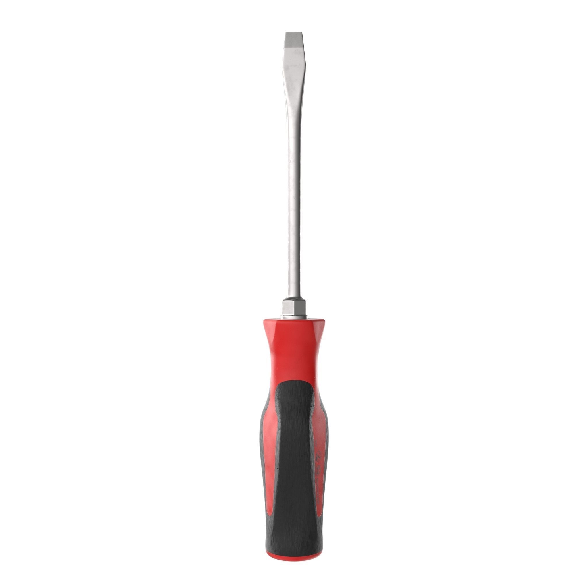 Flat Tip 050 Instinct Soft Grip Red Screwdriver SGD2BR Low-poly 3D model_12