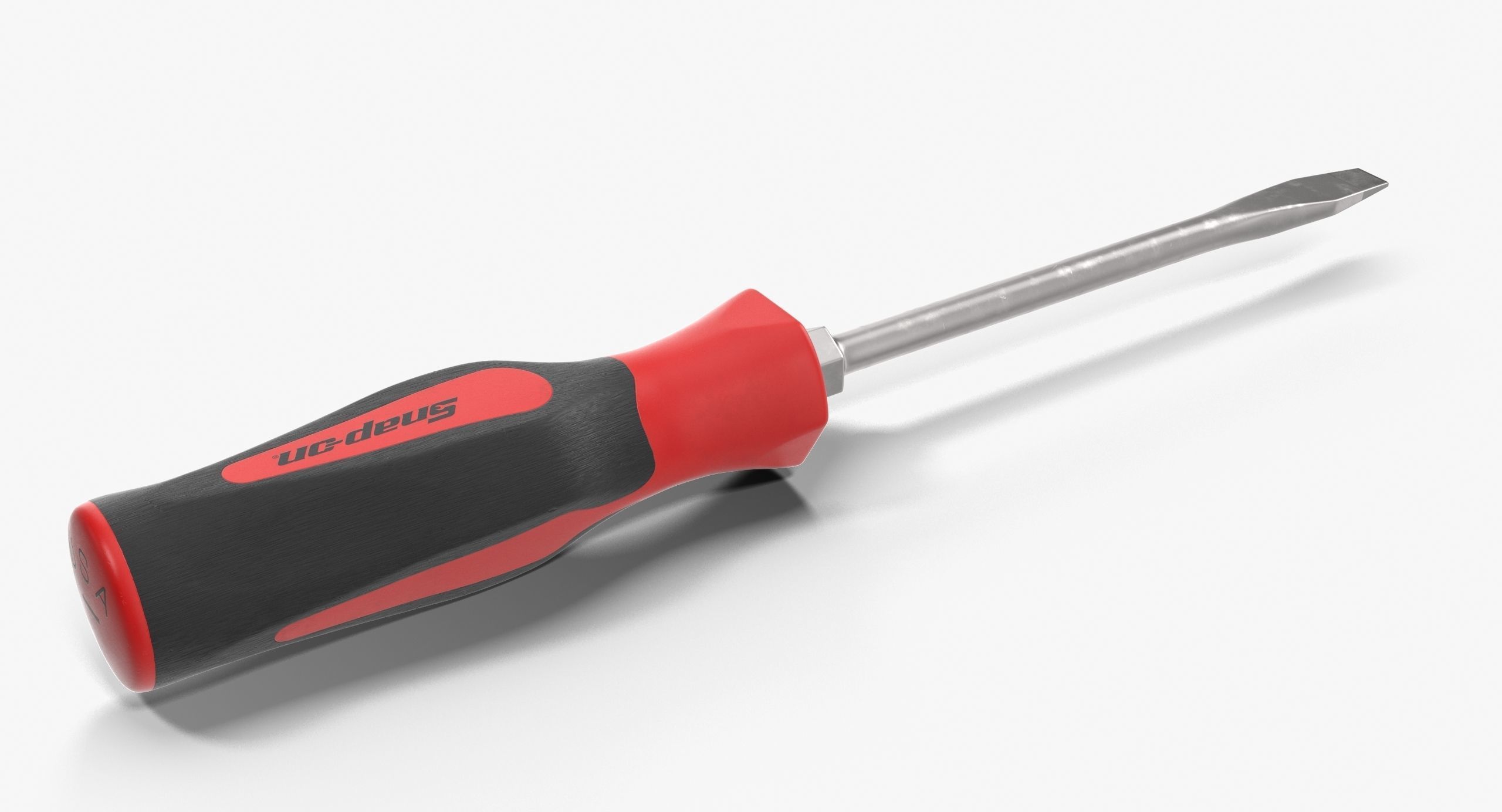 Flat Tip 050 Instinct Soft Grip Red Screwdriver SGD2BR Low-poly 3D model_3