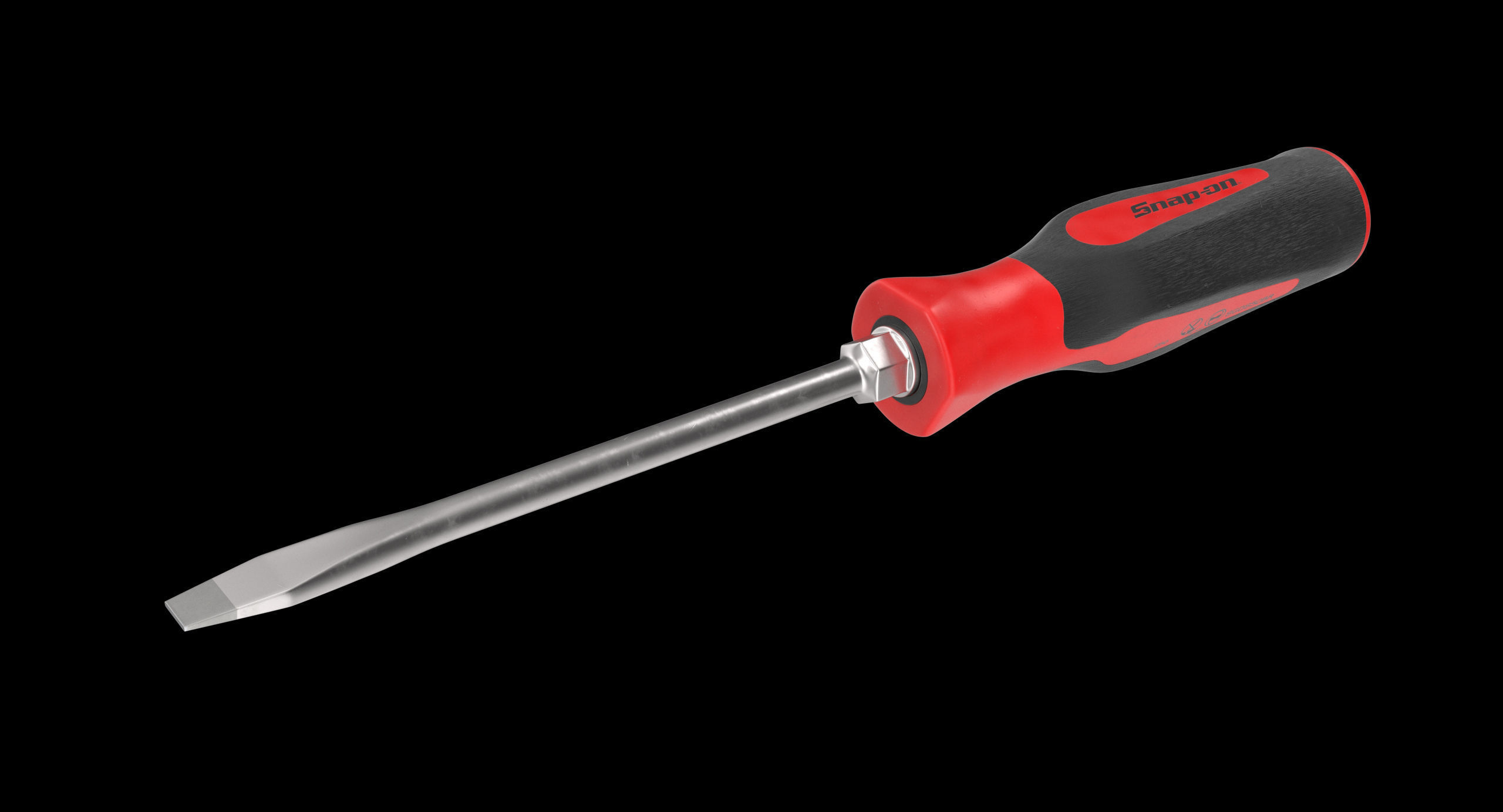 Flat Tip 050 Instinct Soft Grip Red Screwdriver SGD2BR Low-poly 3D model_1