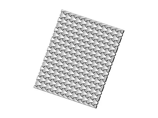 Triangular mesh 3d relief panel for CNC and 3d prinitng