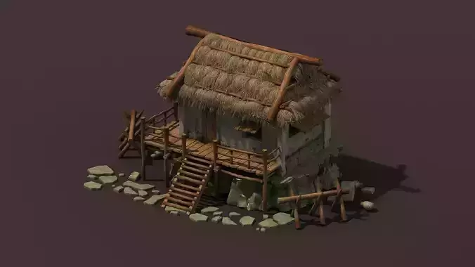 thatched cottage countryside Residential Building   Ancient 