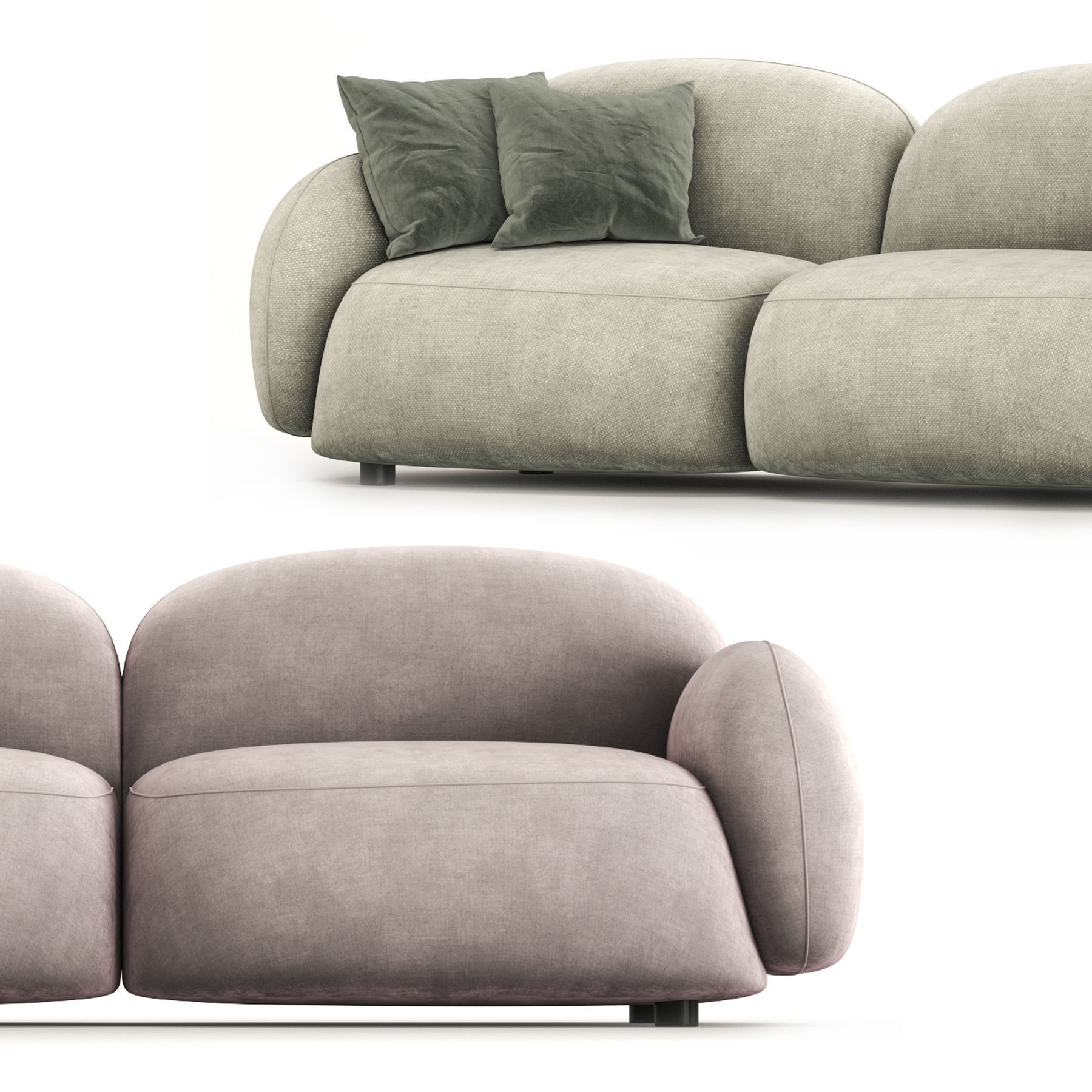 Sundae Sofa 3D model_1