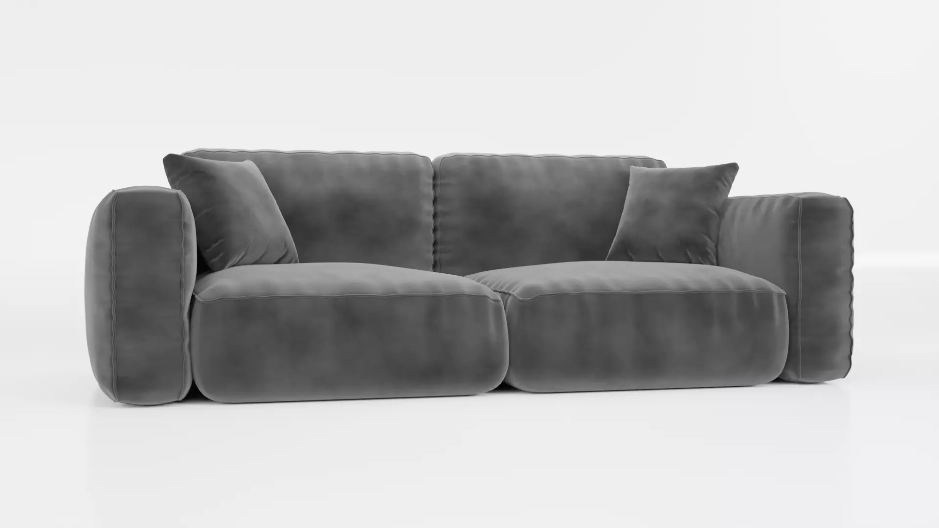 Modern Sofa - Tutorial Included 3D model_0