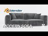 Modern Sofa - Tutorial Included 3D model_1