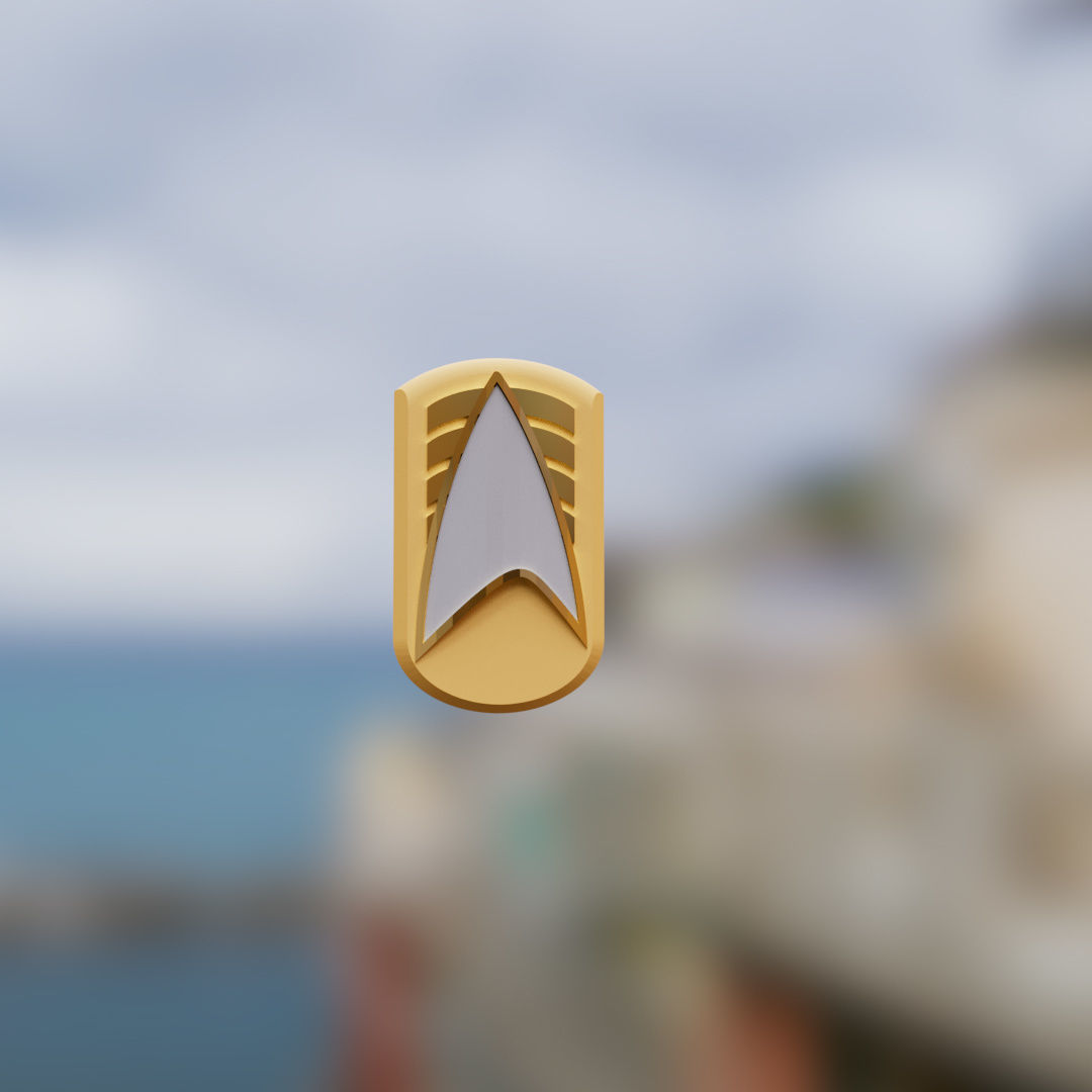 New Combadge design 3D print model_6