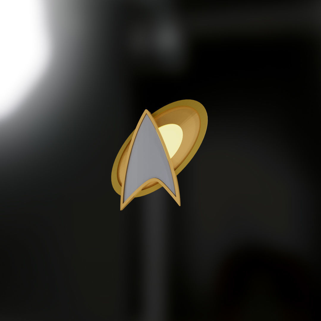 Alternate Star Trek Combadge 3D print model_5