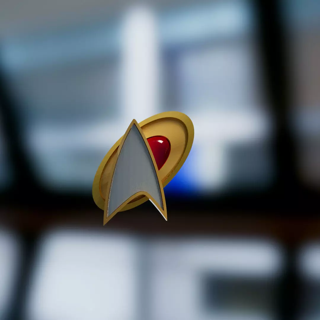 Alternate Star Trek Combadge 3D print model_0