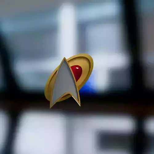 Alternate Star Trek Combadge 3D print model
