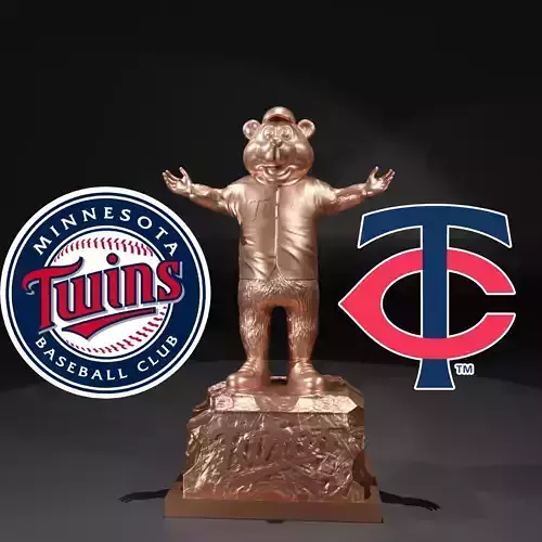 MLB - MINNESOTA TWINS BASEBALL MASCOT STATUE - 3D PRINT 3D print model