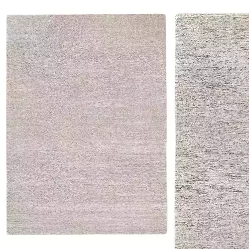 SELENE SILK WOOL RUG Camel 3D model