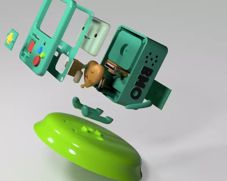 BMO-Adventure Time for 3d print  3D print model_0