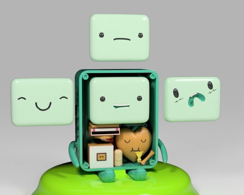 BMO-Adventure Time for 3d print  3D print model_6