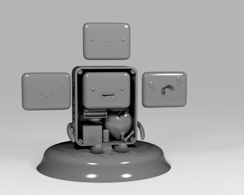 BMO-Adventure Time for 3d print  3D print model_7