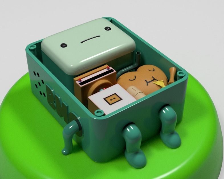 BMO-Adventure Time for 3d print  3D print model_3