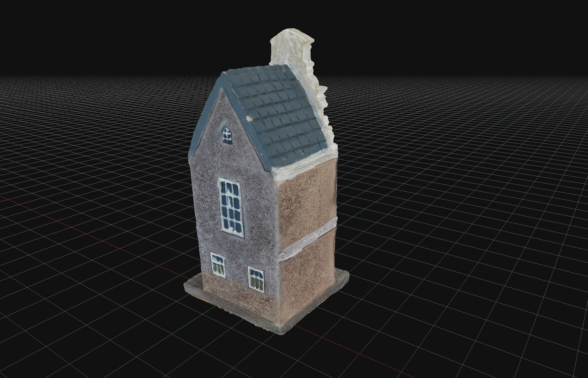 House 10 old hand made stone house based of off Amsterdam 3D model_3