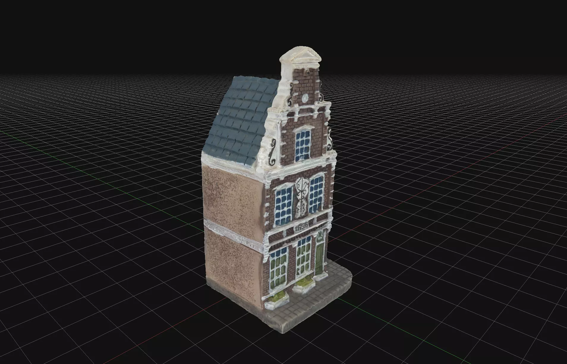 House 10 old hand made stone house based of off Amsterdam 3D model_0