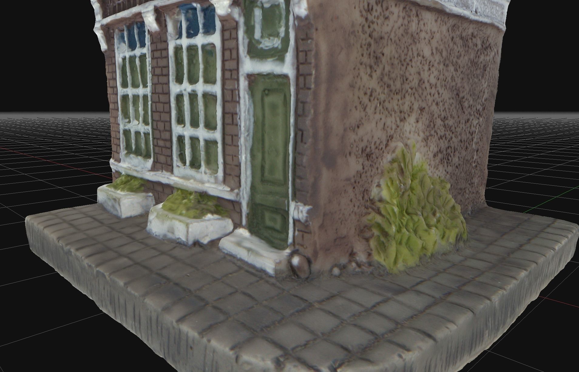 House 10 old hand made stone house based of off Amsterdam 3D model_5