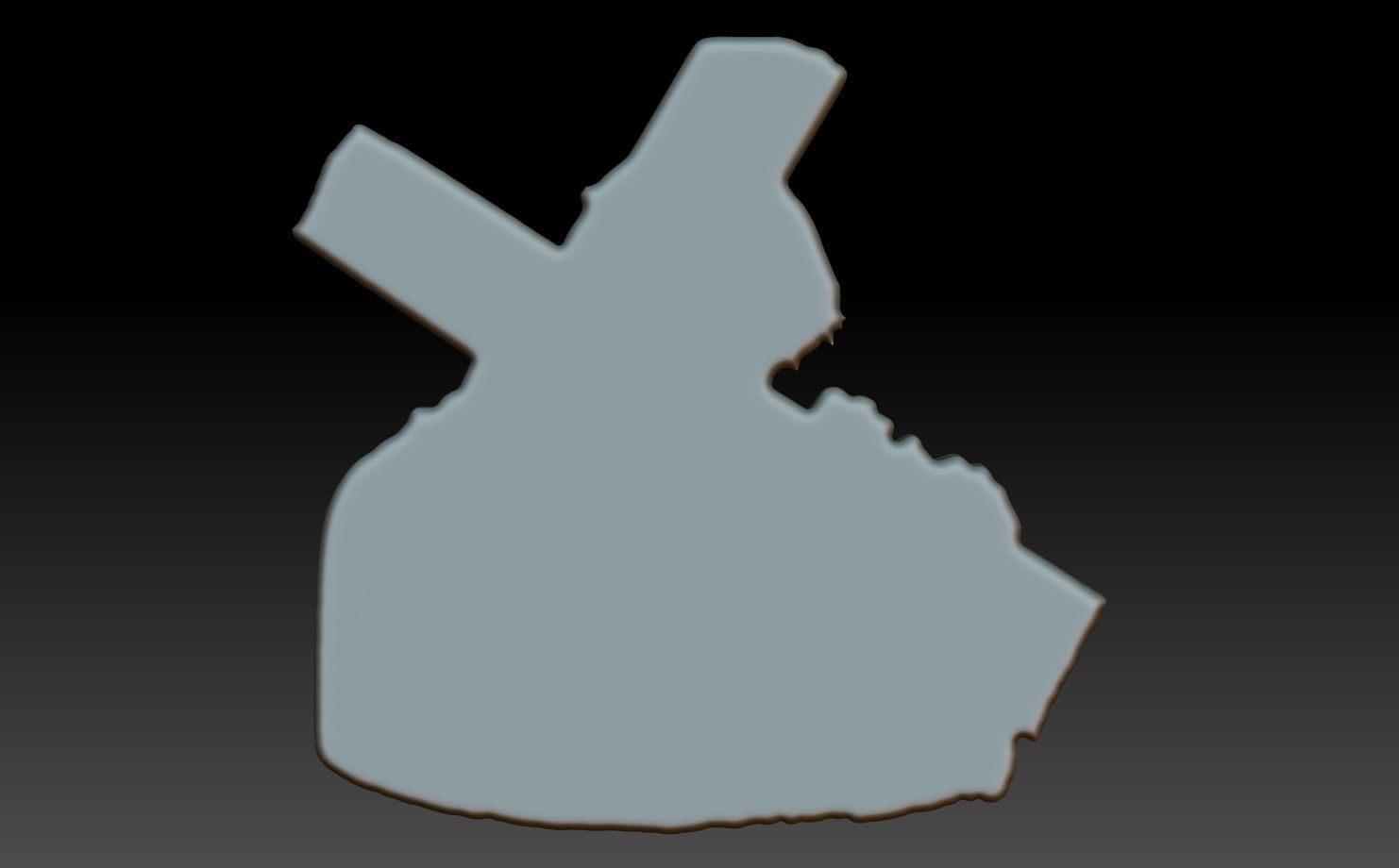 Jesus carrying the cross basrelief 02 240608 3D print model_5