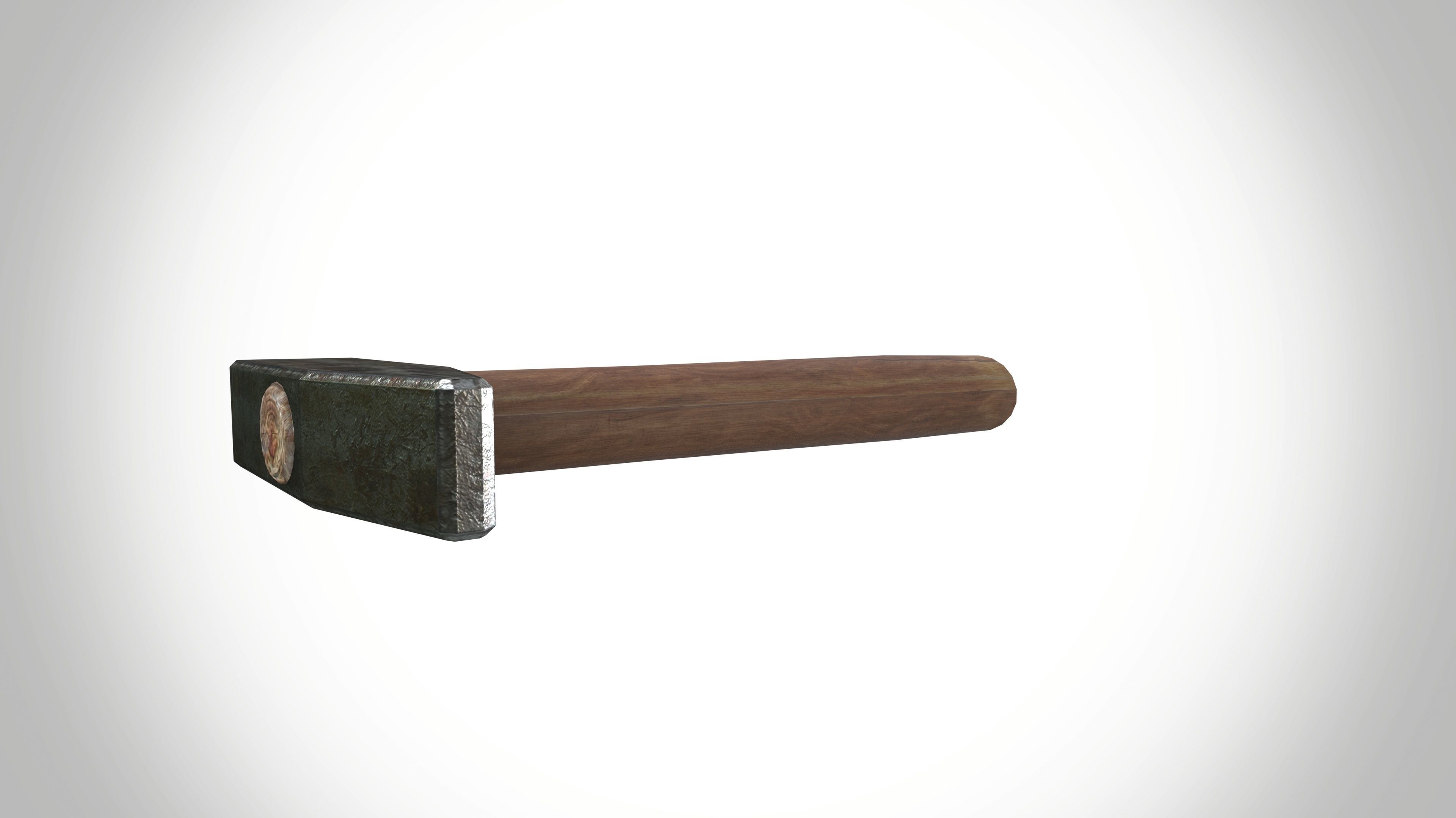 Hammer Low-poly 3D model_7