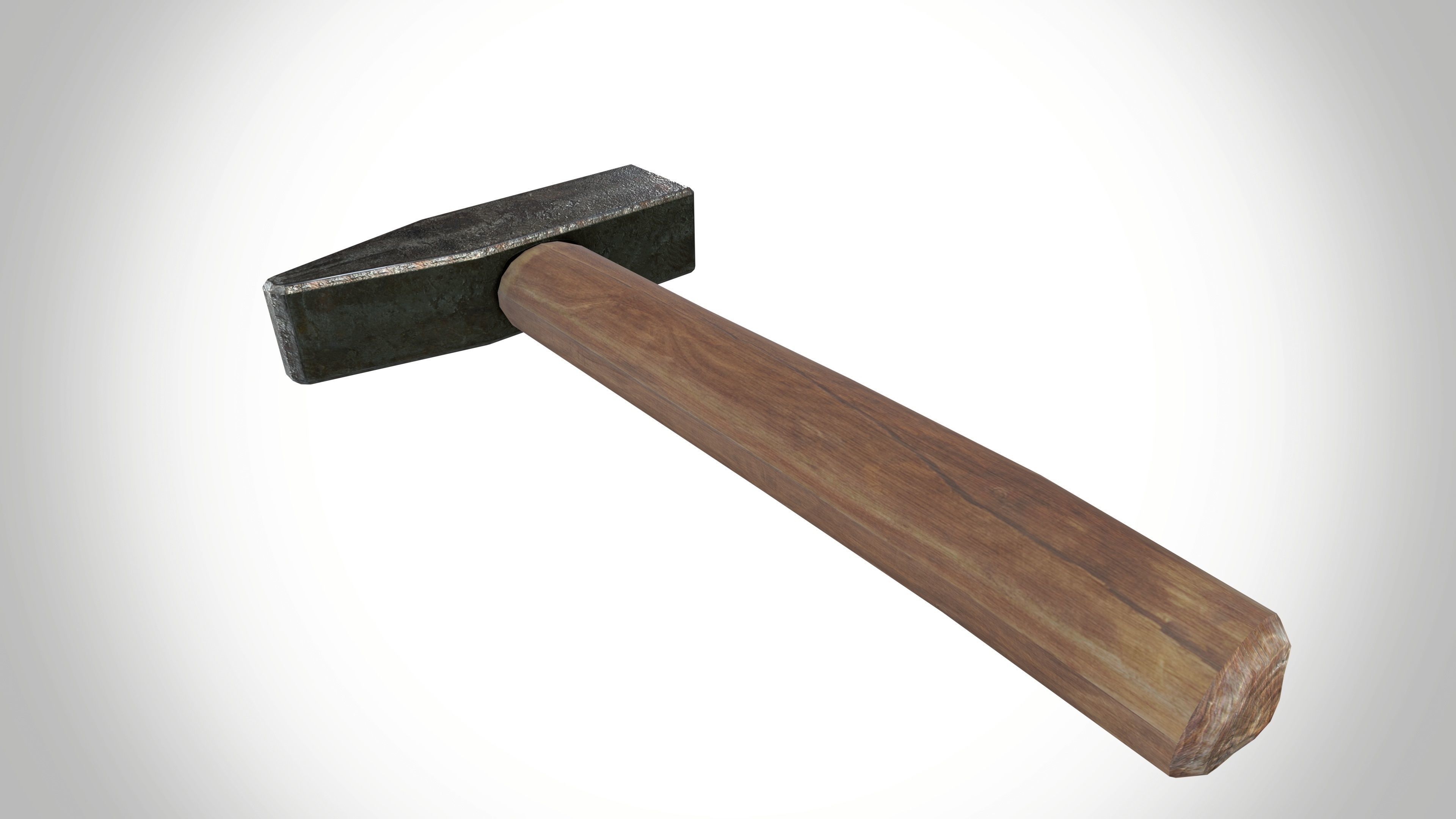 Hammer Low-poly 3D model_2