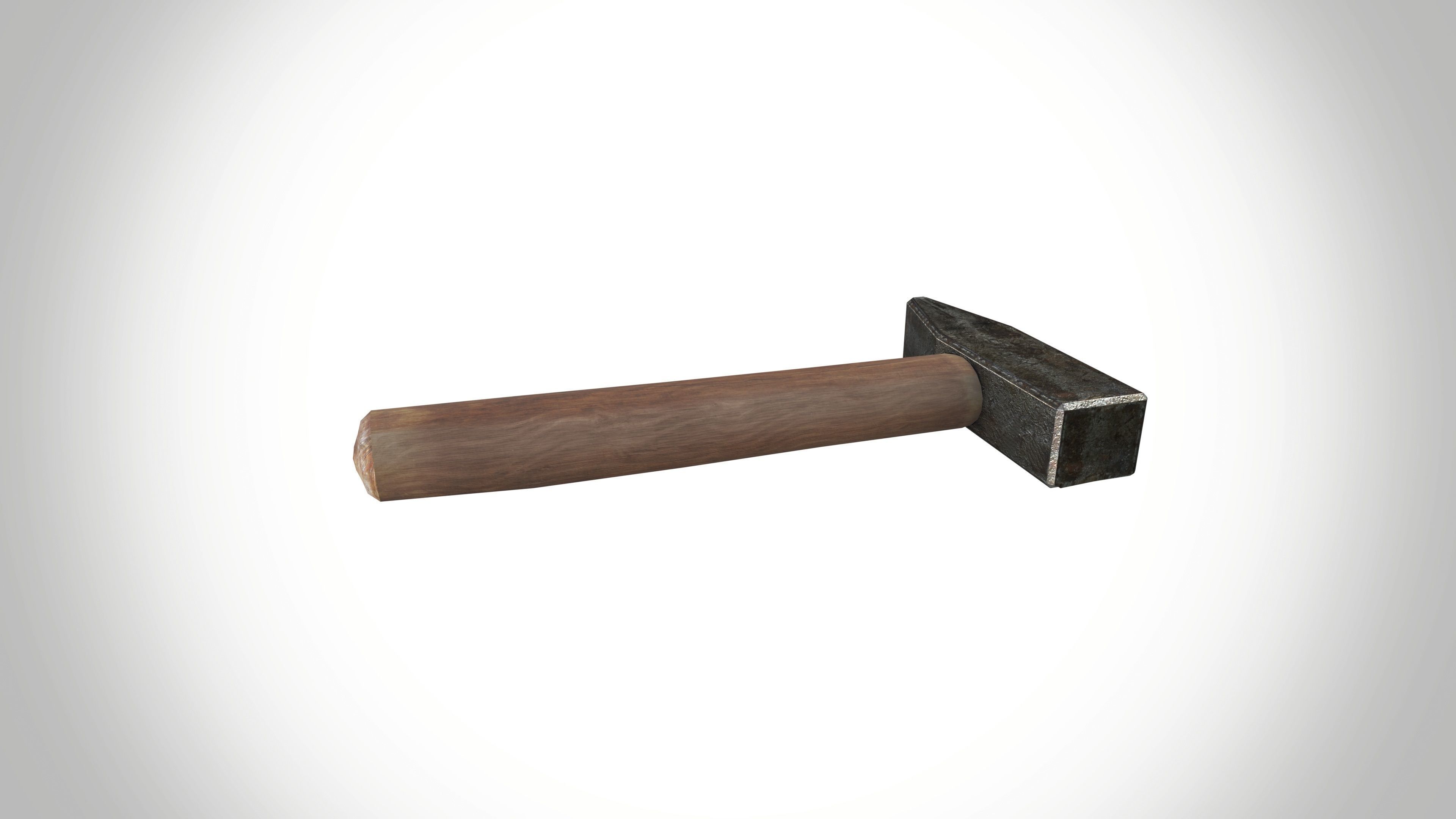 Hammer Low-poly 3D model_4
