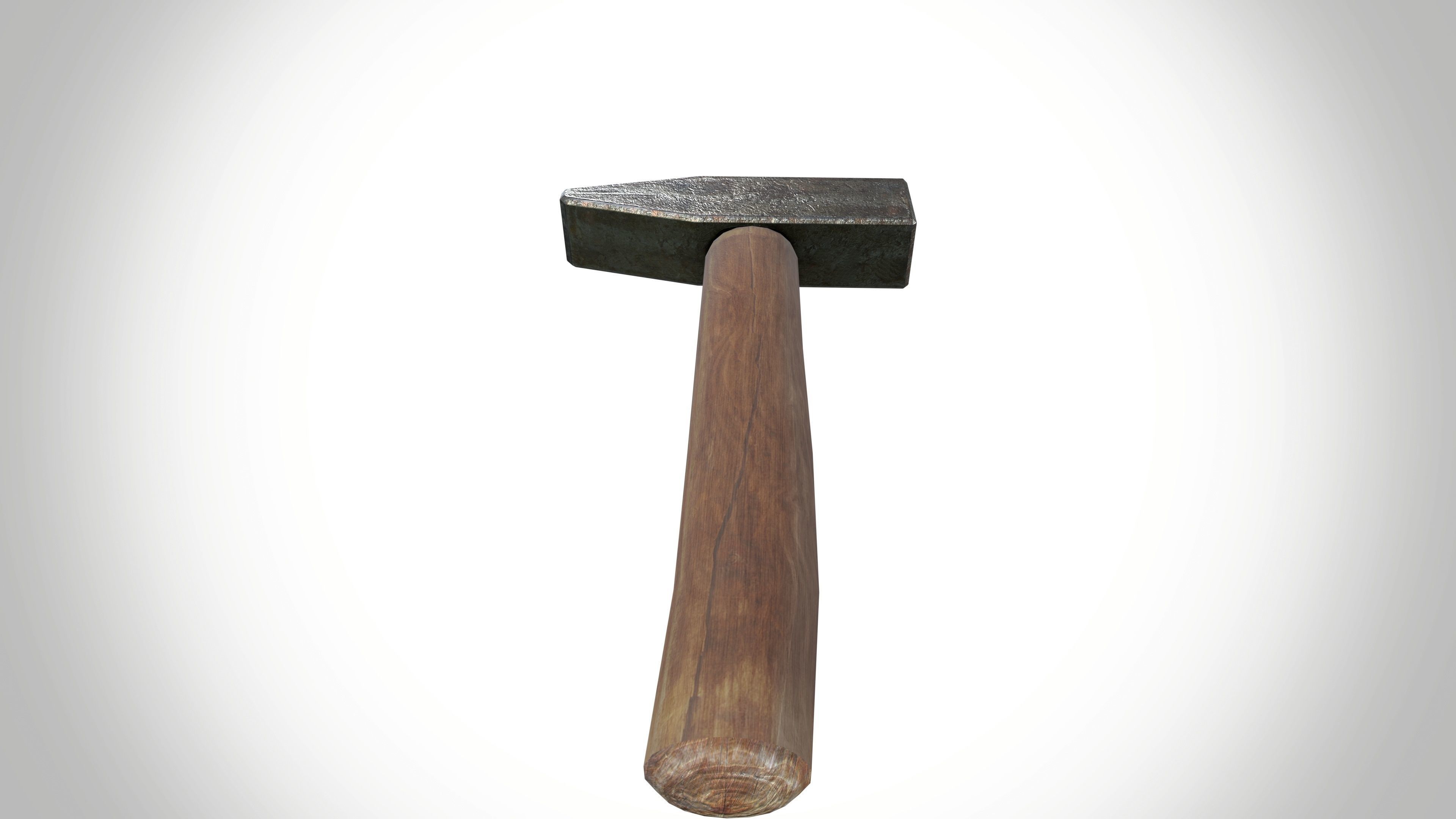 Hammer Low-poly 3D model_8