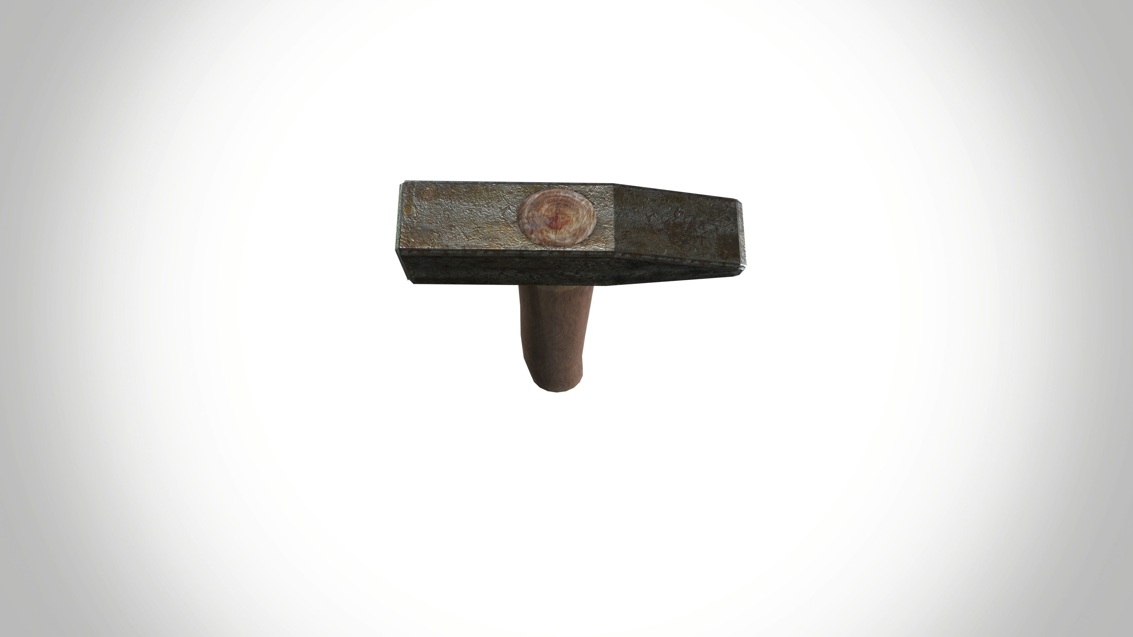Hammer Low-poly 3D model_6
