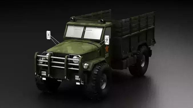 drive two platoon military vehicles cards medical logistics  3D model