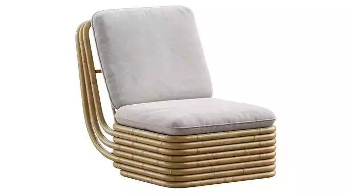 Bohemian 72 Armchair 3D model