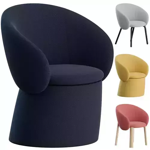 Nebulona Chairs by Miniforms 3D model
