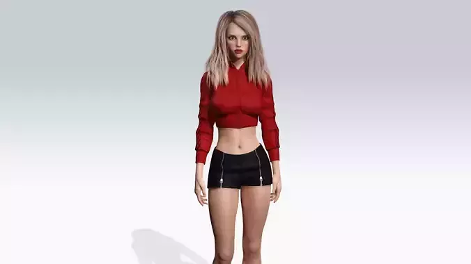 Sexy Character - Fully Rigged 3D mode