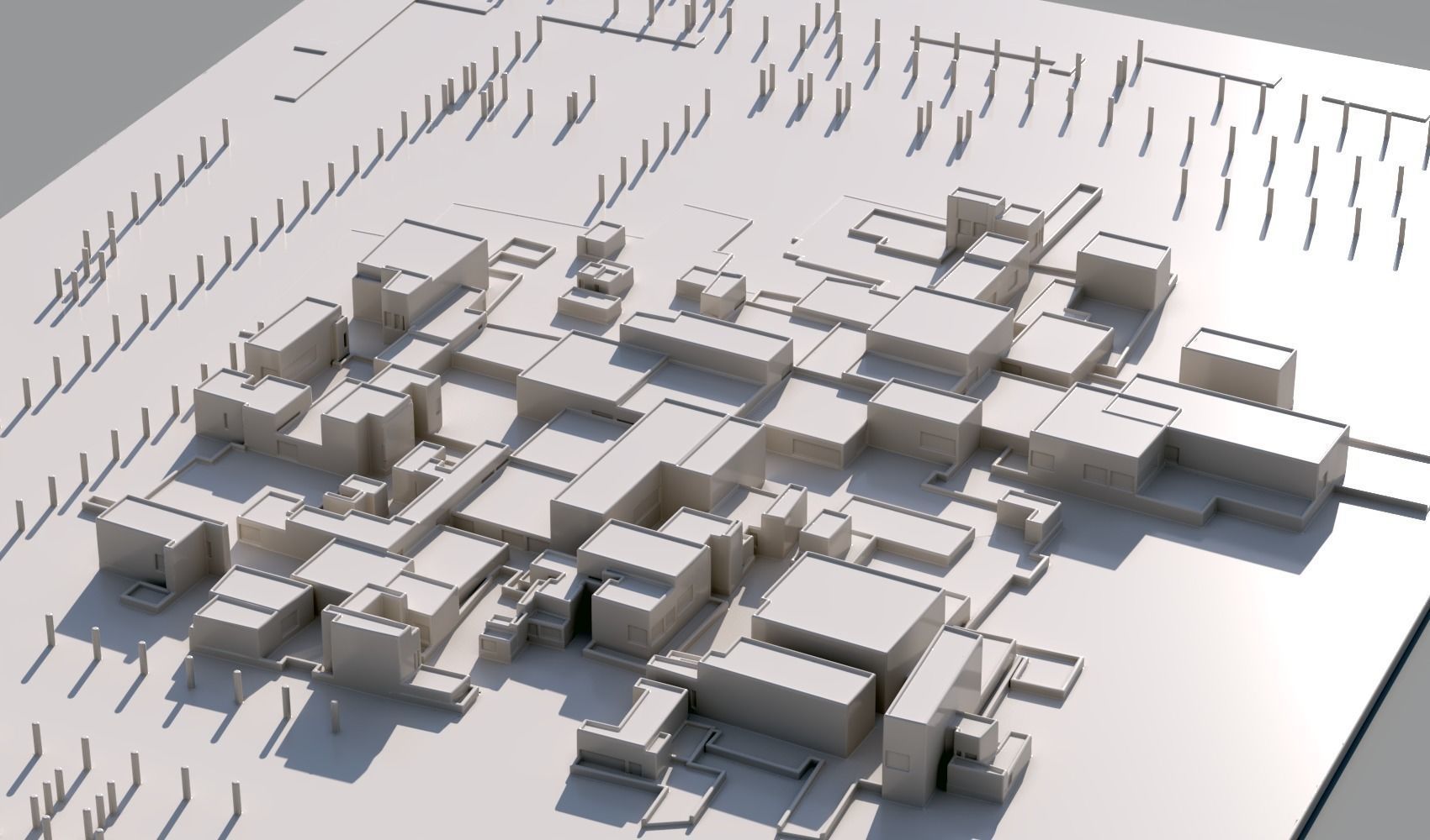 The Louvre abu dhabi museum art  with 2 Different Dome design 3D print model_6