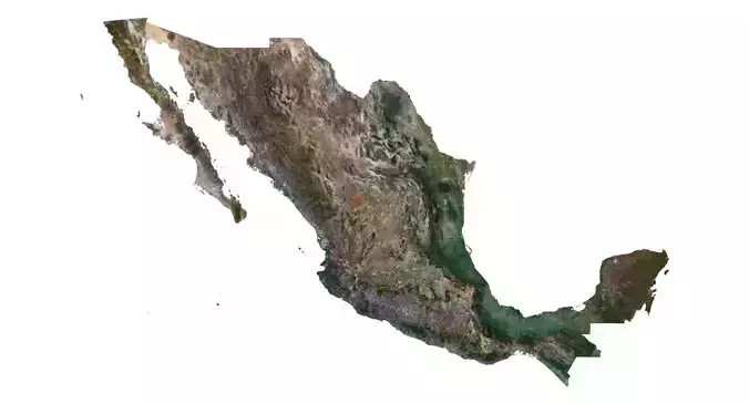 Mexico Terrain 3D Map