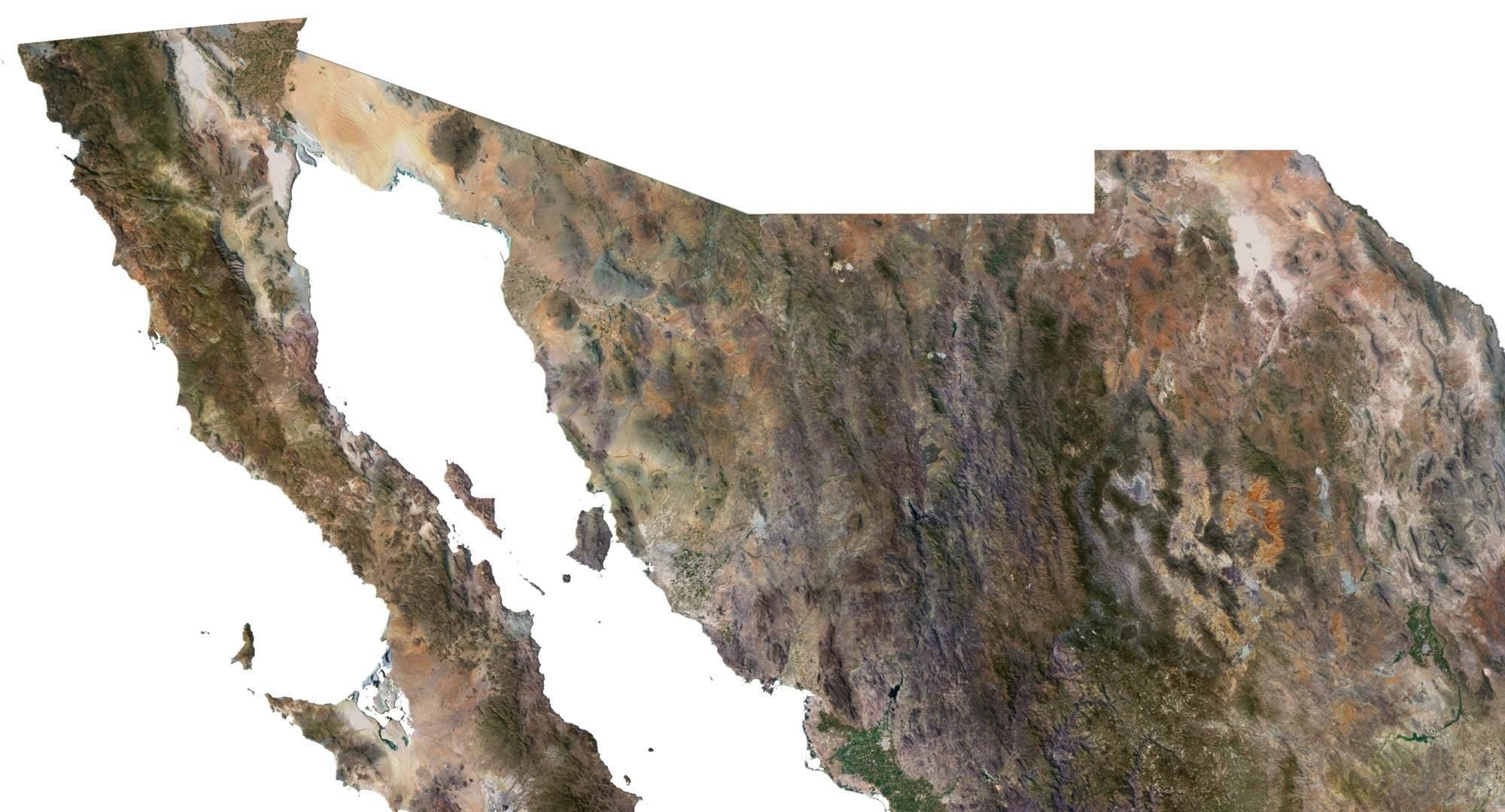 Mexico Terrain 3D Map 3D model_2