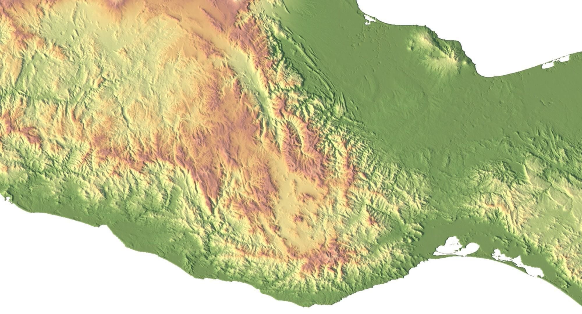 Mexico Terrain 3D Map 3D model_5