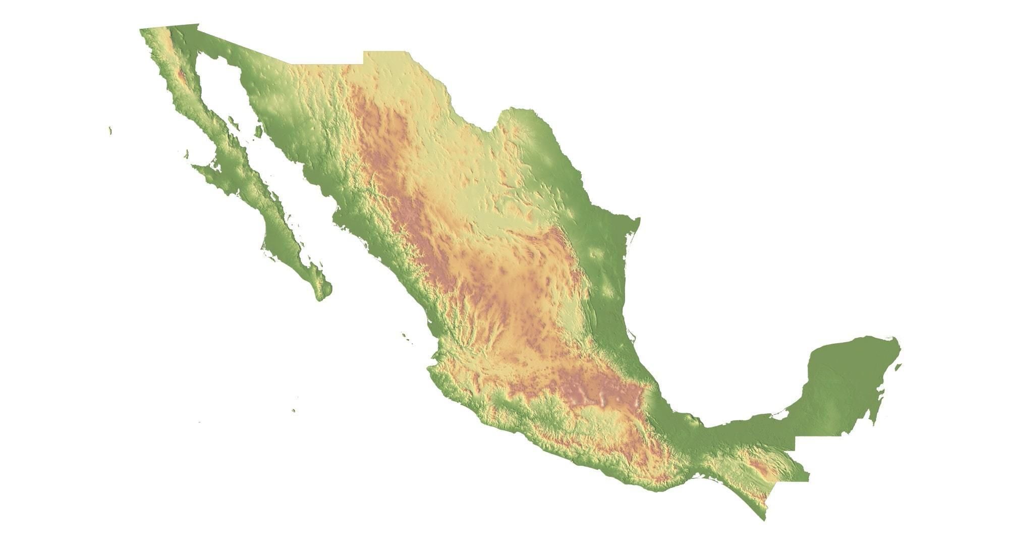 Mexico Terrain 3D Map 3D model_1