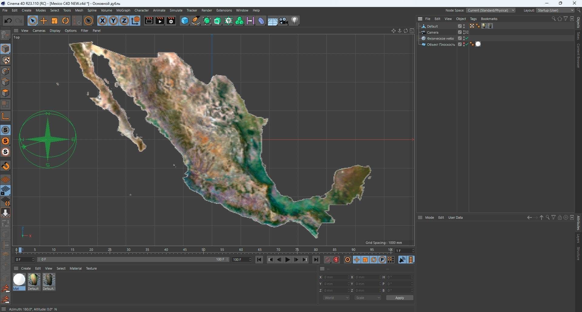 Mexico Terrain 3D Map 3D model_13
