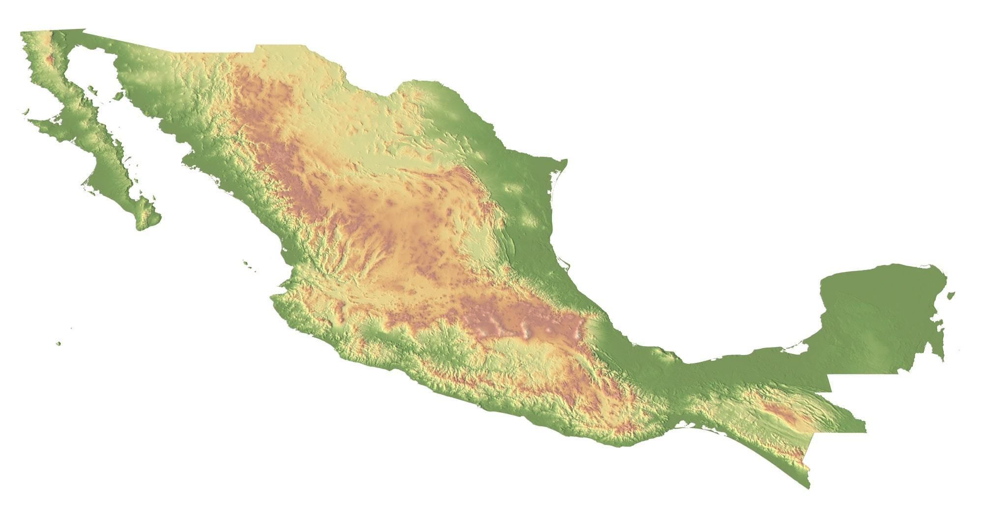 Mexico Terrain 3D Map 3D model_7