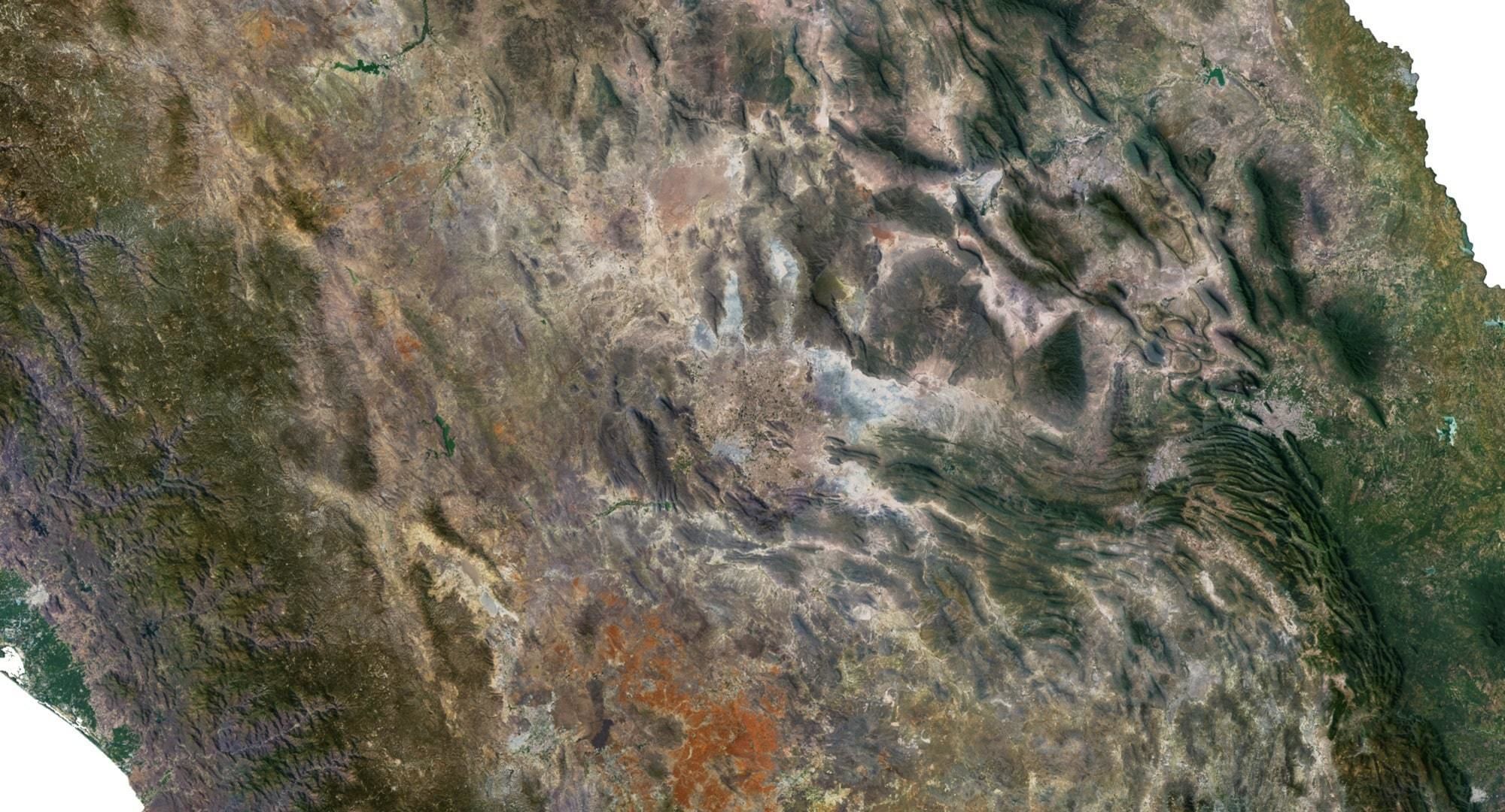 Mexico Terrain 3D Map 3D model_3