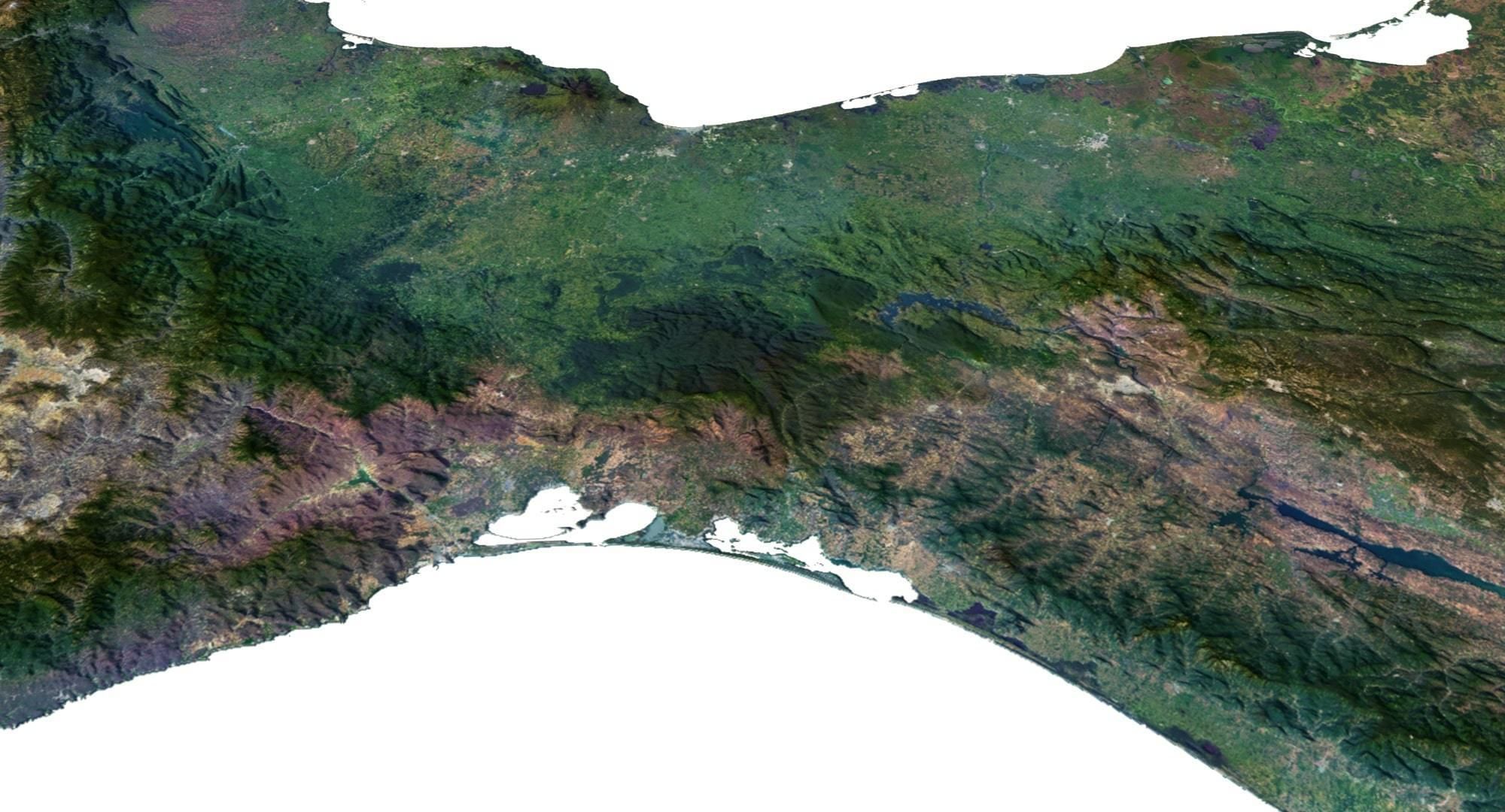 Mexico Terrain 3D Map 3D model_10