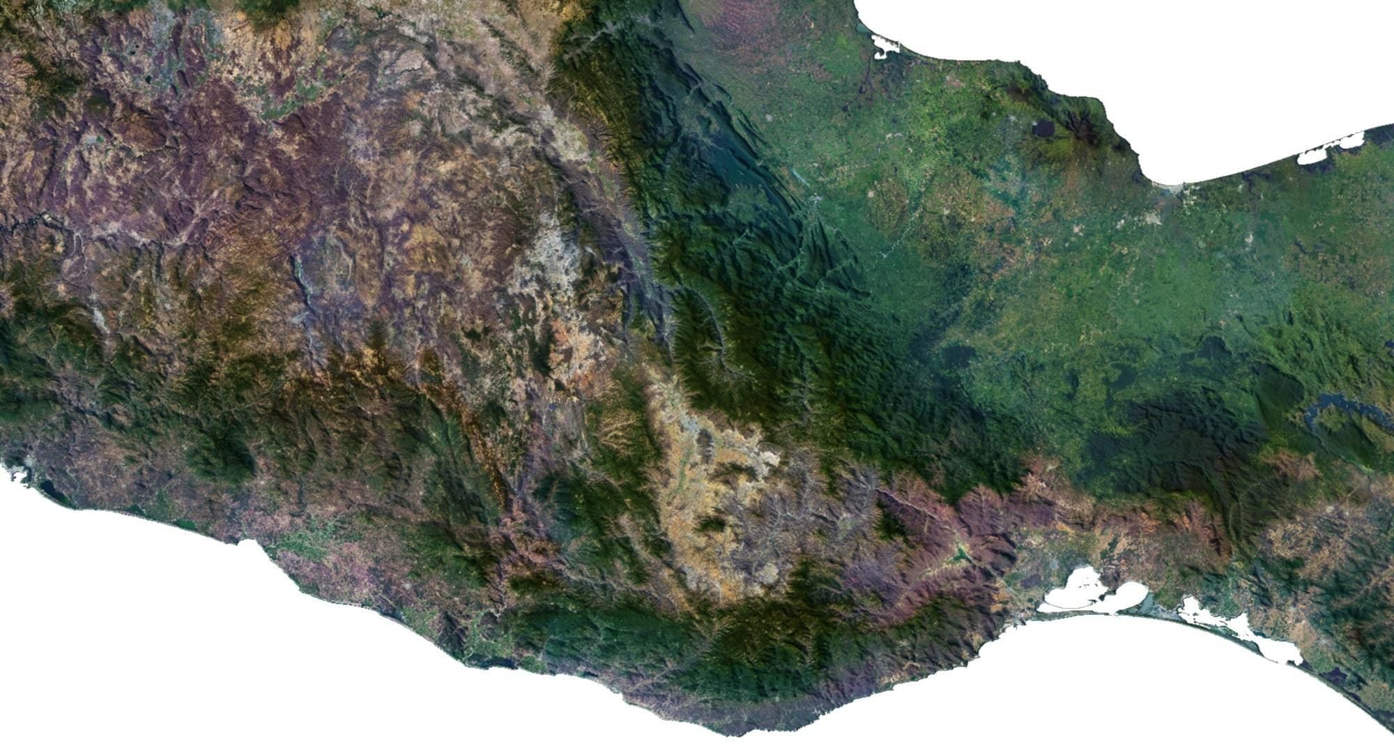 Mexico Terrain 3D Map 3D model_4